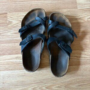 Birkenstock Mayari Sandals Women's Size 39 US 8-8.5 Regular Width Black